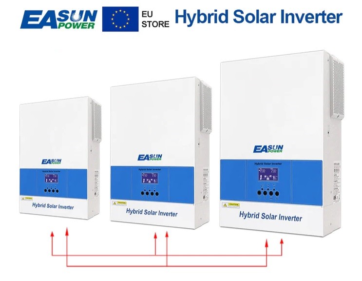 EASUN POWER 1Pahse18.6KW Invertor Soalr Intrare PV 500Vdc 6500W Putere MPPT 120A
