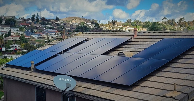 home made solar panel system green home